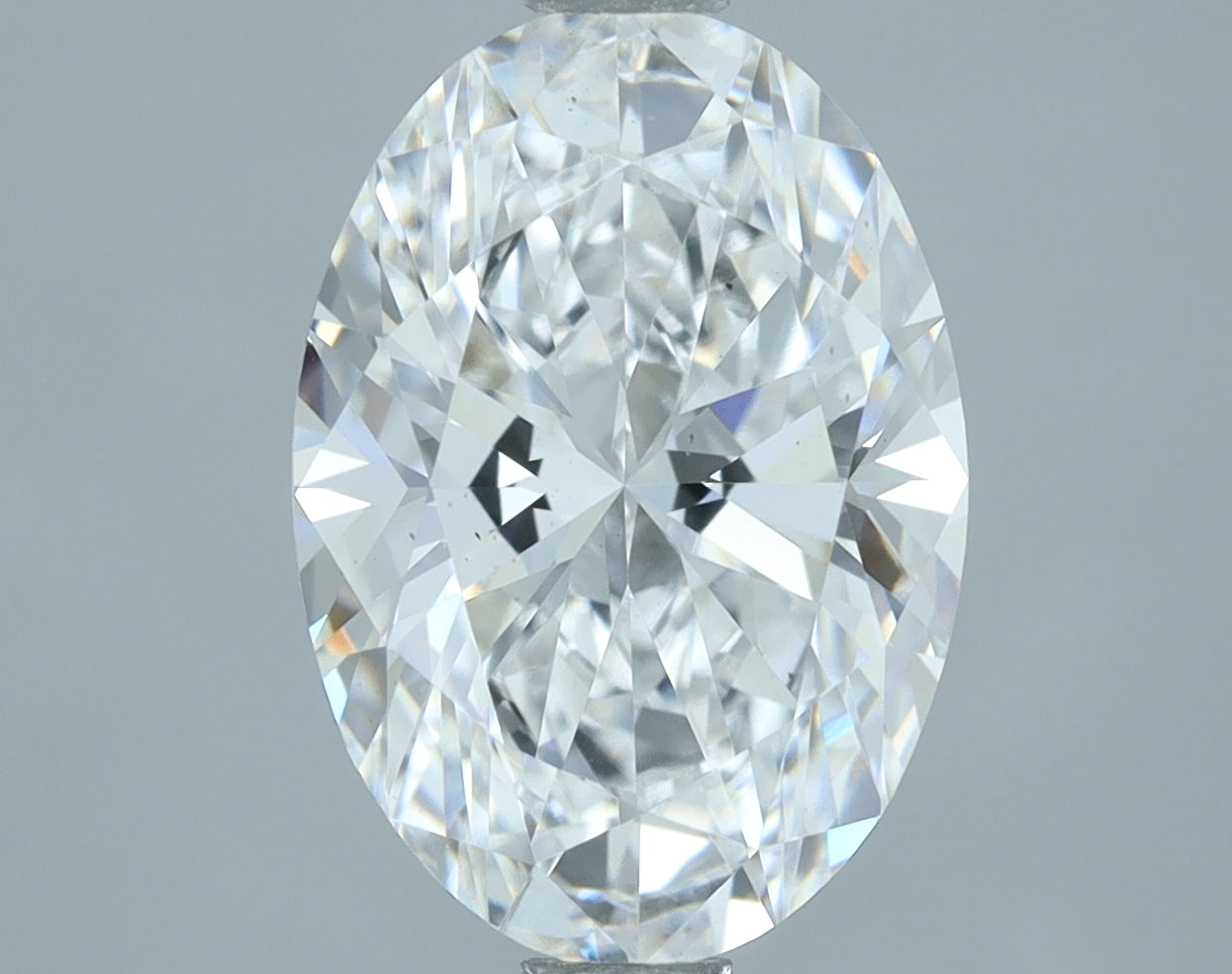 Lab-Grown 2.01 Carat Oval Shape Diamond color E Clarity VS1, precious stones, engagement diamonds