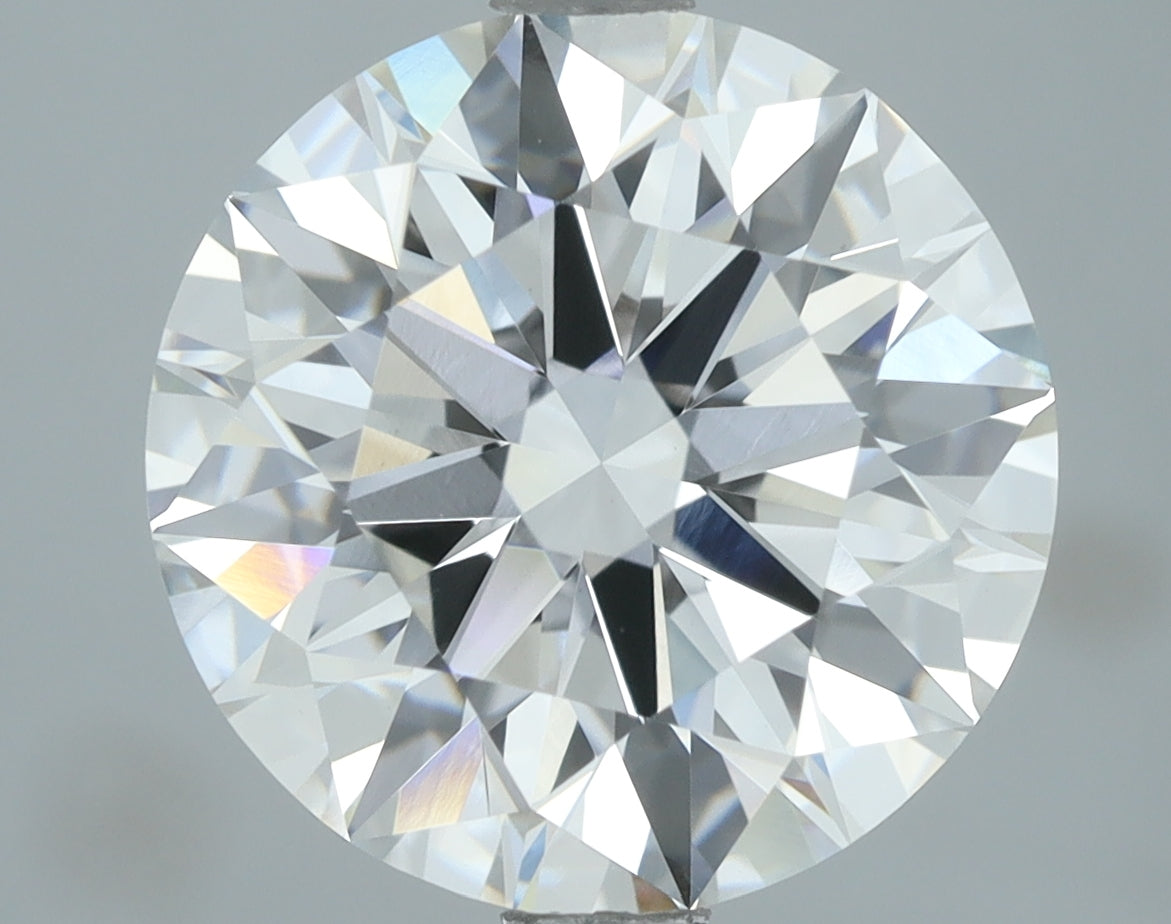 Lab-Grown 3.45 Carat Round Brilliant Diamond color E Clarity VVS2, precious stones, engagement diamonds