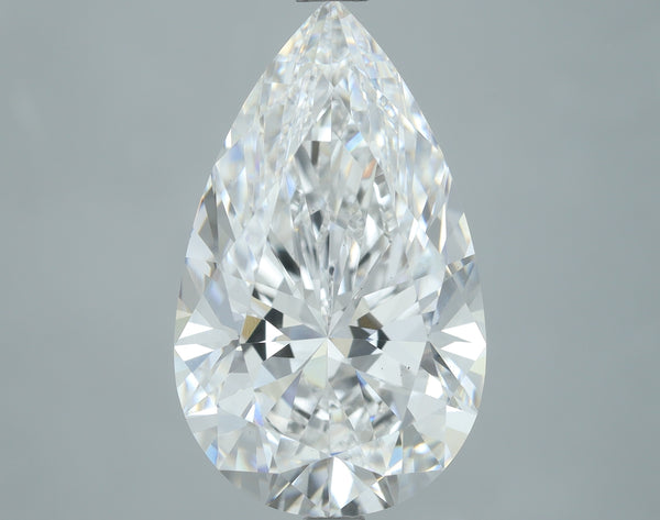 Lab-Grown 5.80 Carat Pear Shape Diamond color D Clarity VS2, precious stones, engagement diamonds