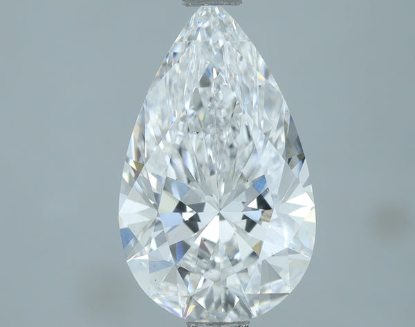 Lab-Grown 2.01 Carat Pear Shape Diamond color D Clarity VS2, precious stones, engagement diamonds