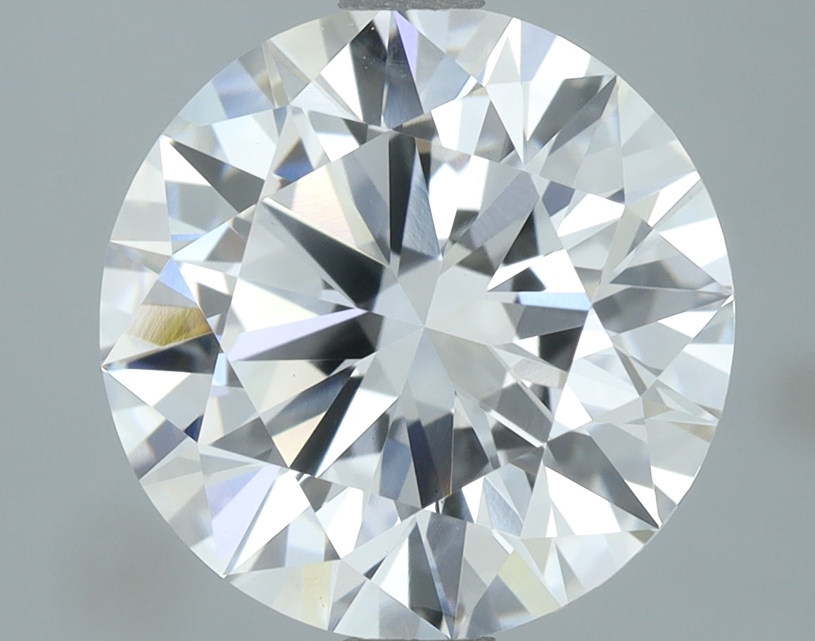 Lab-Grown 3.12 Carat Round Brilliant Diamond color D Clarity VS1, precious stones, engagement diamonds