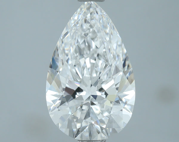Lab-Grown 2.06 Carat Pear Shape Diamond color D Clarity VS1, precious stones, engagement diamonds
