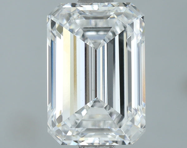 Lab-Grown 2.01 Carat Emerald Cut Diamond color E Clarity VS1, precious stones, engagement diamonds