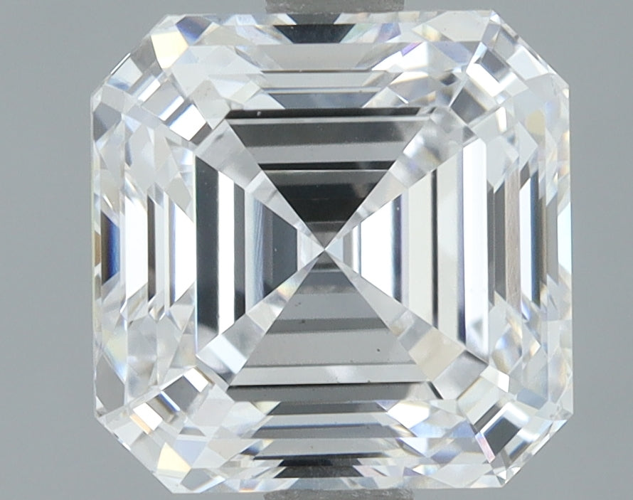 Lab-Grown 2.01 Carat Asscher Cut Diamond color D Clarity VS1, precious stones, engagement diamonds