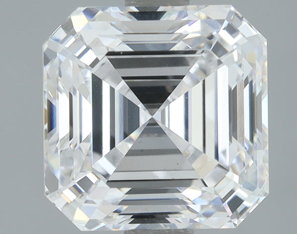 Lab-Grown 2.01 Carat Asscher Cut Diamond color D Clarity VS1, precious stones, engagement diamonds
