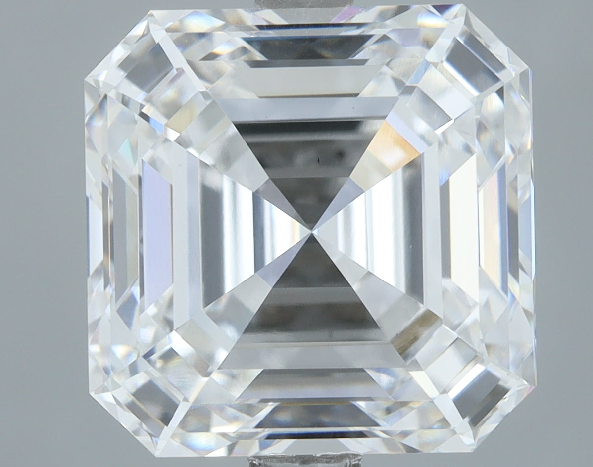 Lab-Grown 4.51 Carat Asscher Cut Diamond color D Clarity VS1, precious stones, engagement diamonds