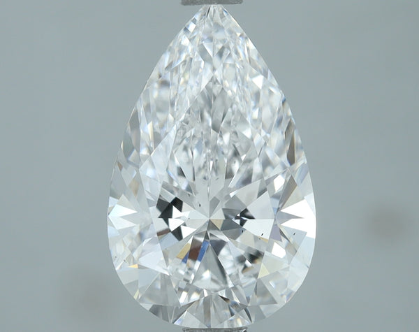 Lab-Grown 2.06 Carat Pear Shape Diamond color D Clarity VS2, precious stones, engagement diamonds