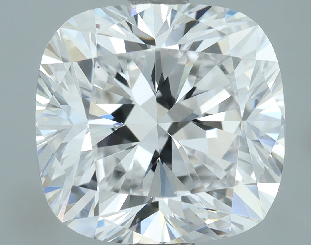 Lab-Grown 3.13 Carat Cushion Brilliant Diamond color D Clarity VS1, precious stones, engagement diamonds