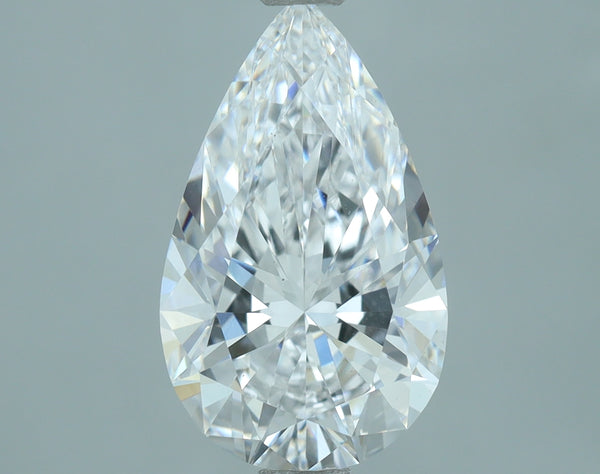 Lab-Grown 2.07 Carat Pear Shape Diamond color D Clarity VS1, precious stones, engagement diamonds