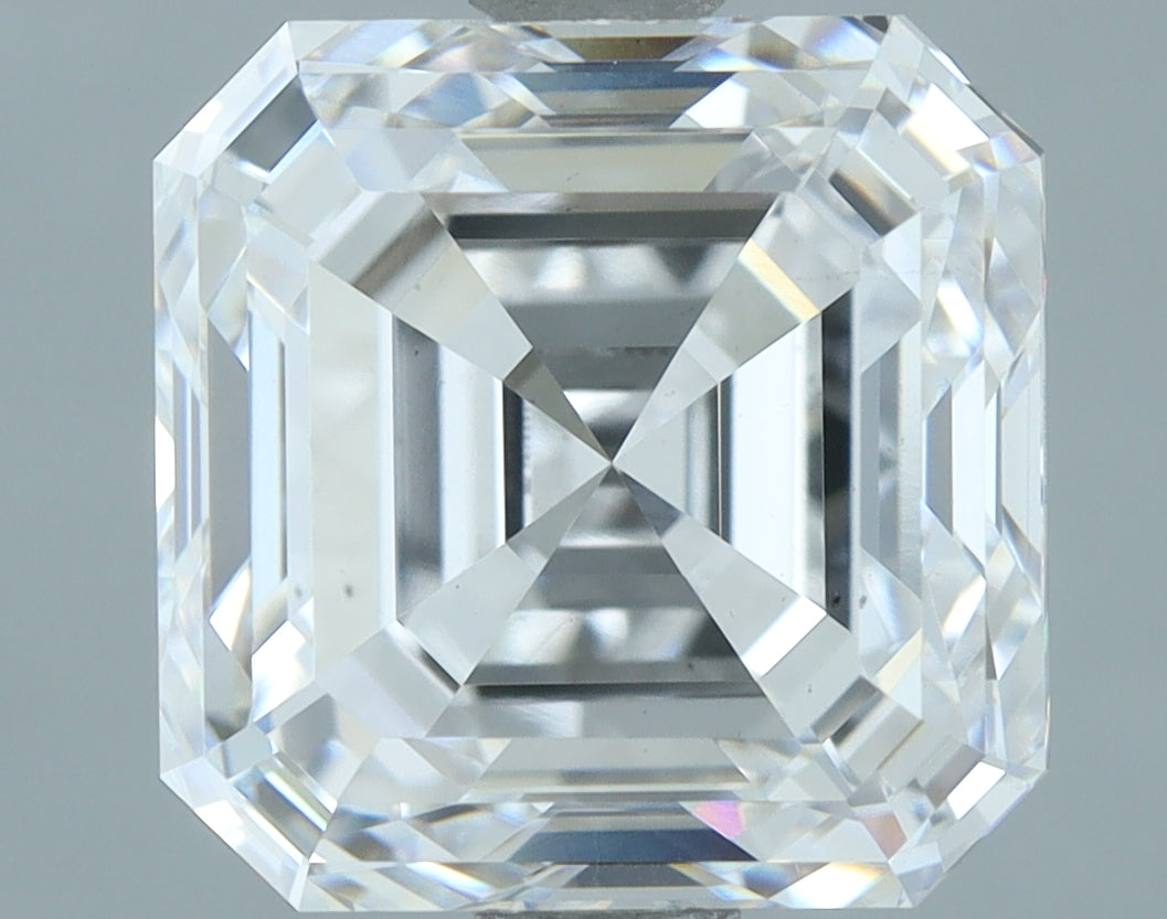 Lab-Grown 3.00 Carat Asscher Cut Diamond color D Clarity VS2, precious stones, engagement diamonds