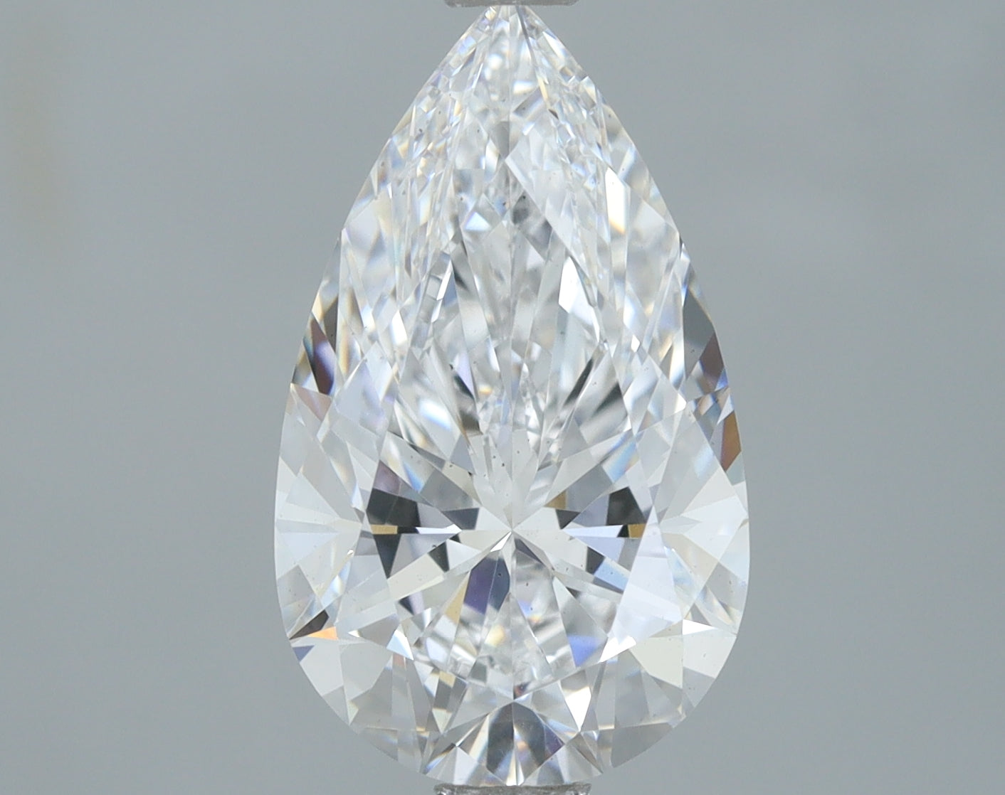 Lab-Grown 2.09 Carat Pear Shape Diamond color D Clarity VS2, precious stones, engagement diamonds