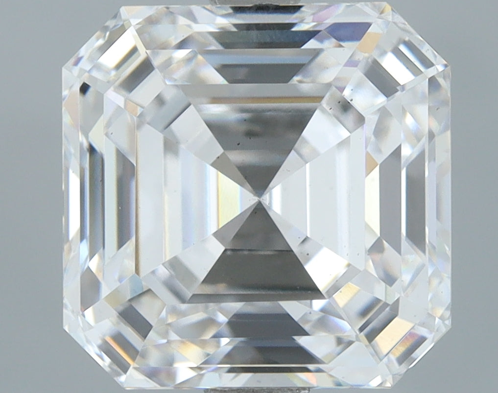 Lab-Grown 3.53 Carat Asscher Cut Diamond color D Clarity VS2, precious stones, engagement diamonds