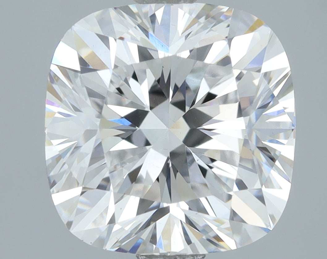 Lab-Grown 3.03 Carat Cushion Brilliant Diamond color D Clarity VS1, precious stones, engagement diamonds