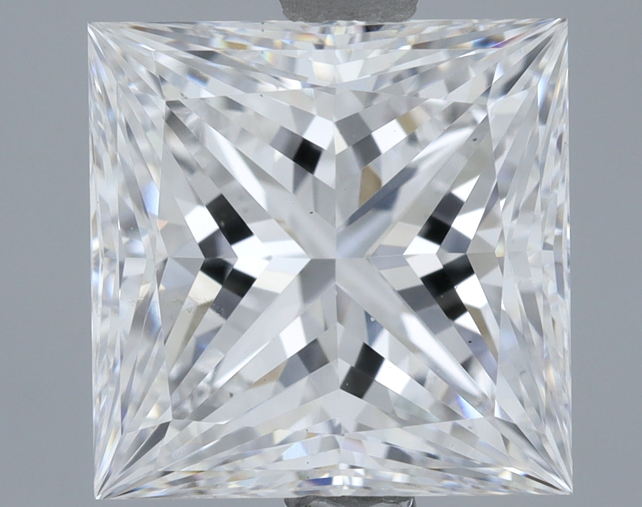 Lab-Grown 2.93 Carat Princess Cut Diamond color E Clarity VS1, precious stones, engagement diamonds
