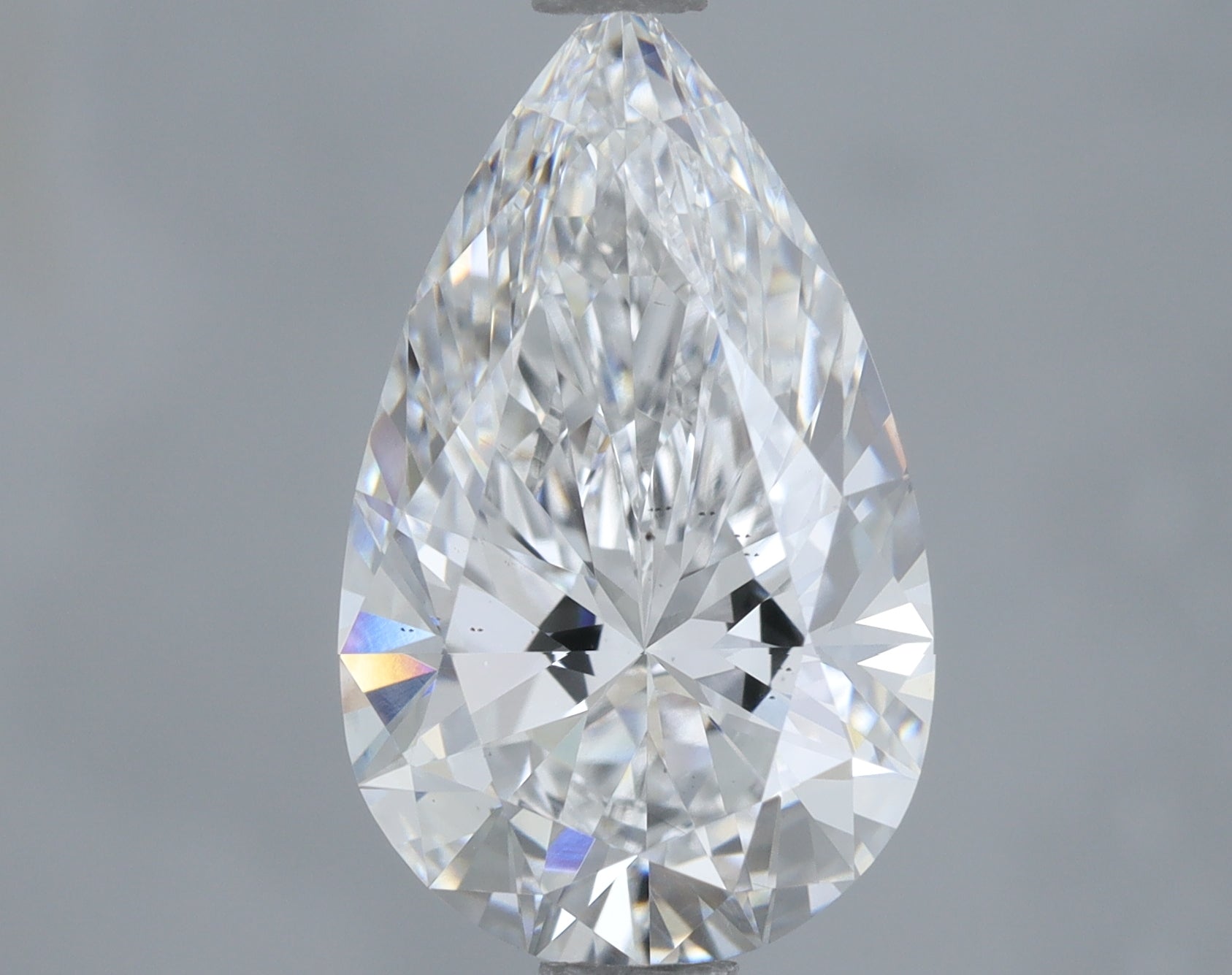 Lab-Grown 2.01 Carat Pear Shape Diamond color D Clarity VS2, precious stones, engagement diamonds