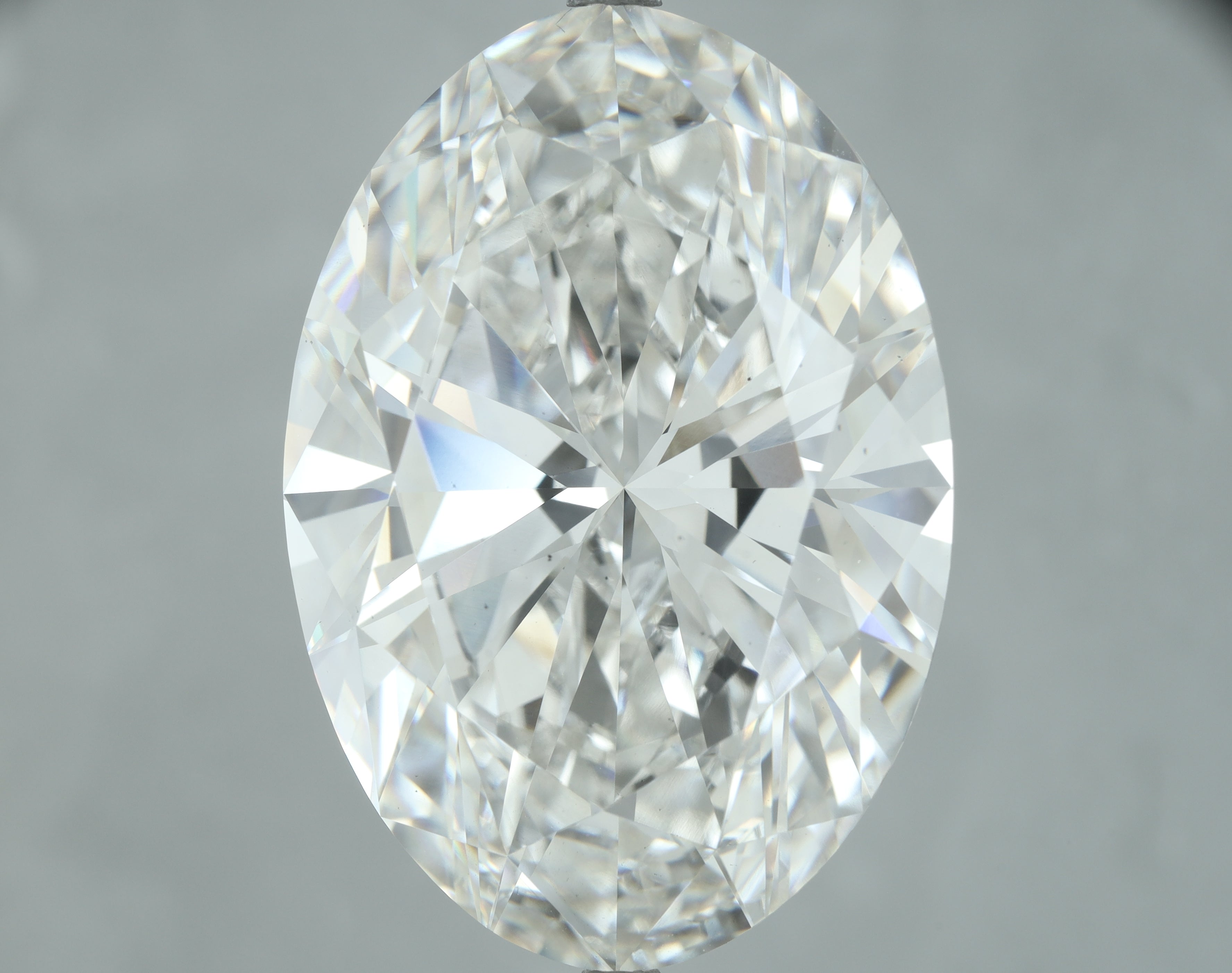 Lab-Grown 26.02 Carat Oval Shape Diamond color G Clarity VS2, precious stones, engagement diamonds