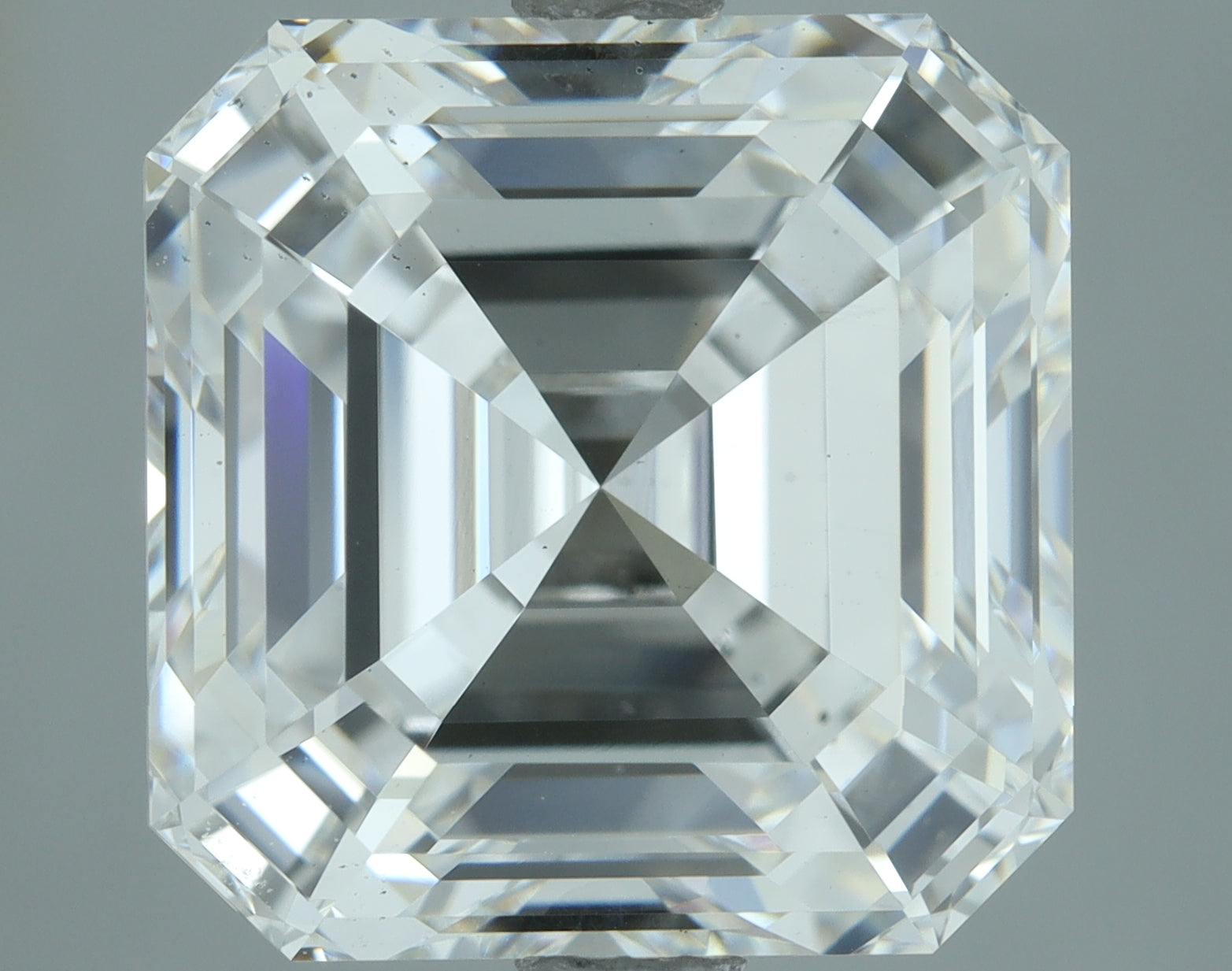 Lab-Grown 6.01 Carat Asscher Cut Diamond color F Clarity VS2, precious stones, engagement diamonds