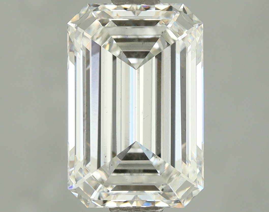 Lab-Grown 2.03 Carat Emerald Cut Diamond color E Clarity VS2, precious stones, engagement diamonds