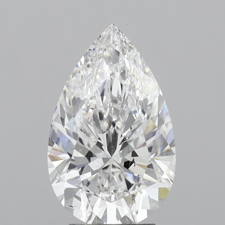 Lab-Grown 4.04 Carat Pear Shape Diamond color E Clarity VS2, precious stones, engagement diamonds