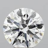 Lab-Grown 5.11 Carat Round Brilliant Diamond color E Clarity VS2, precious stones, engagement diamonds