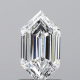 Lab-Grown 1.10 Carat Long Hexagonal Shape Diamond color D Clarity VS1, precious stones, engagement diamonds