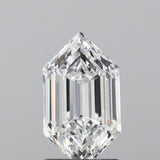 Lab-Grown 2.01 Carat Long Hexagonal Shape Diamond color E Clarity VS2, precious stones, engagement diamonds