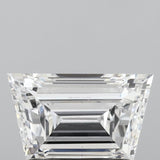 Lab-Grown 1.02 Carat Trapezoid Shape Diamond color D Clarity VS2, precious stones, engagement diamonds