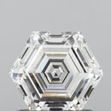 Lab-Grown 1.04 Carat Hexagonal Shape Diamond color D Clarity VS1, precious stones, engagement diamonds