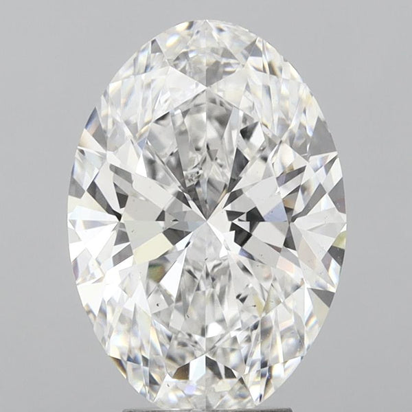 Lab-Grown 5.10 Carat Oval Shape Diamond color E Clarity VS2, precious stones, engagement diamonds