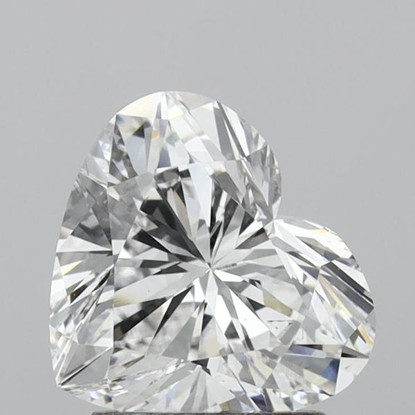 Lab-Grown 2.01 Carat Heart Shape Diamond color E Clarity VS2, precious stones, engagement diamonds