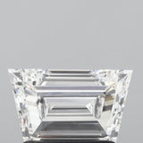 Lab-Grown 1.01 Carat Long Trapazoid Shape Diamond color D Clarity VS1, precious stones, engagement diamonds