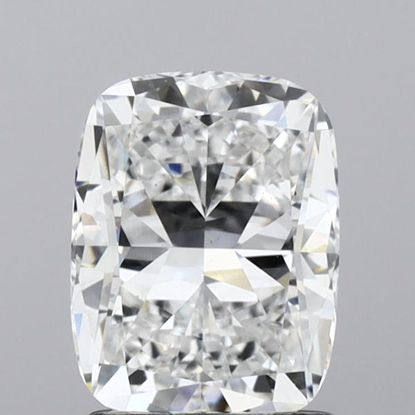 Lab-Grown 2.01 Carat Cushion Brilliant Diamond color E Clarity VS1, precious stones, engagement diamonds