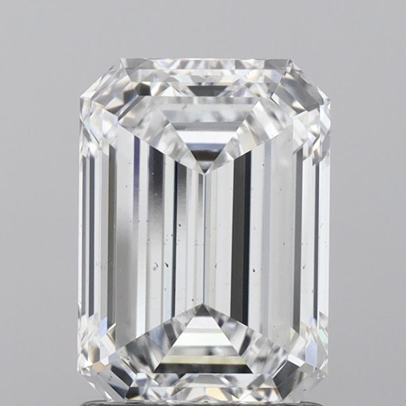 Lab-Grown 2.01 Carat Emerald Cut Diamond color D Clarity VS2, precious stones, engagement diamonds