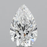 Lab-Grown 4.11 Carat Pear Shape Diamond color E Clarity VS2, precious stones, engagement diamonds