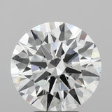 Lab-Grown 4.09 Carat Round Brilliant Diamond color D Clarity VS2, precious stones, engagement diamonds