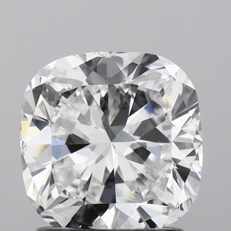 Lab-Grown 2.01 Carat Cushion Brilliant Diamond color E Clarity VS1, precious stones, engagement diamonds