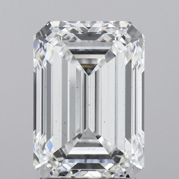 Lab-Grown 3.07 Carat Emerald Cut Diamond color D Clarity VS2, precious stones, engagement diamonds