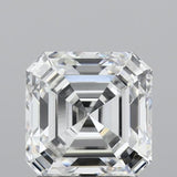 Lab-Grown 2.03 Carat Asscher Cut Diamond color D Clarity VVS2, precious stones, engagement diamonds