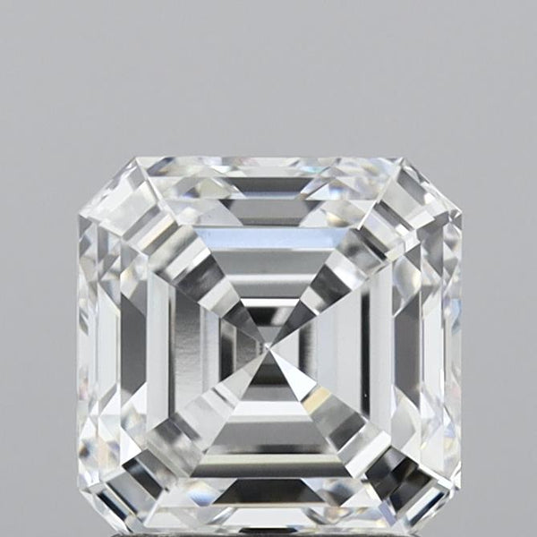 Lab-Grown 2.03 Carat Asscher Cut Diamond color D Clarity VVS2, precious stones, engagement diamonds