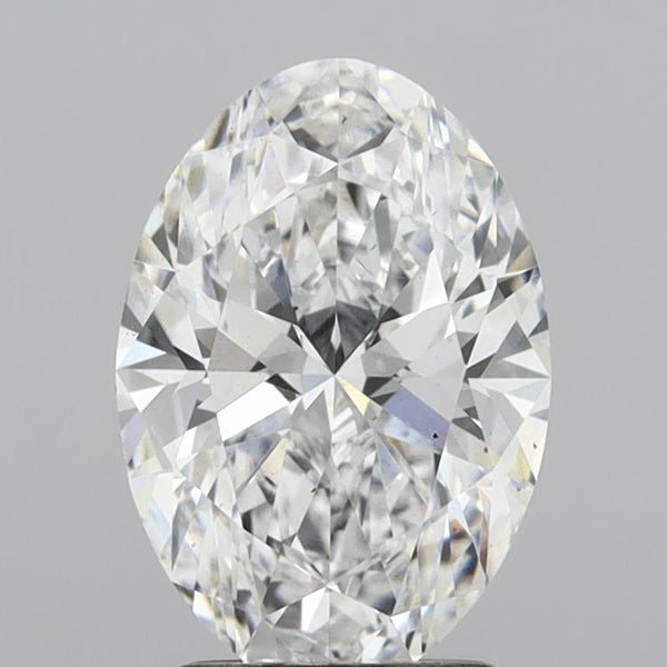 Lab-Grown 2.51 Carat Oval Shape Diamond color E Clarity VS2, precious stones, engagement diamonds