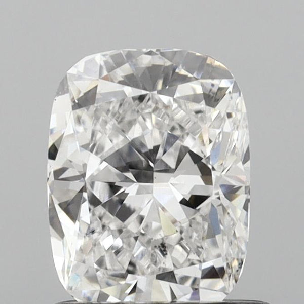 Lab-Grown 1.00 Carat Cushion Brilliant Diamond color D Clarity VS2, precious stones, engagement diamonds