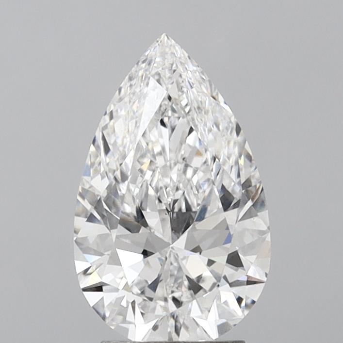 Lab-Grown 3.02 Carat Pear Shape Diamond color D Clarity VS2, precious stones, engagement diamonds