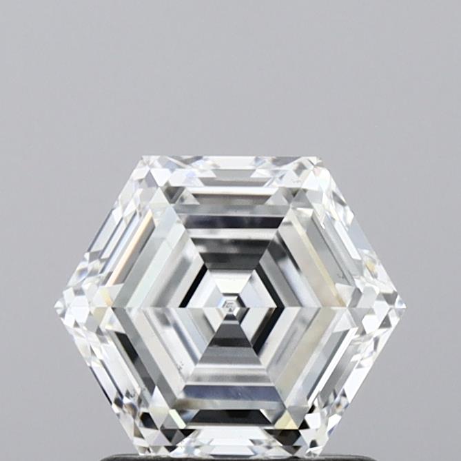 Lab-Grown 1.08 Carat Hexagonal Shape Diamond color D Clarity VS1, precious stones, engagement diamonds