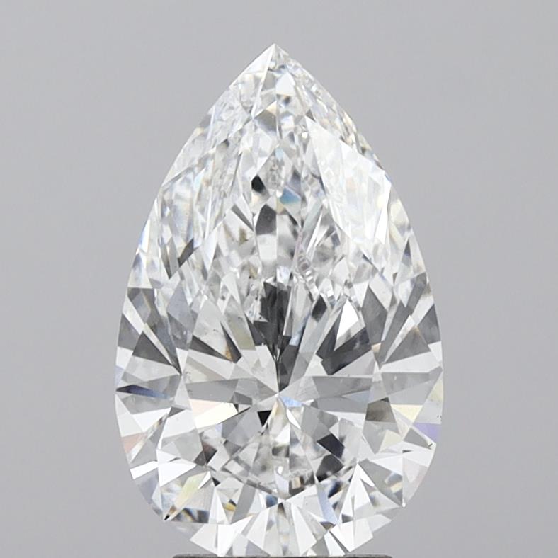 Lab-Grown 4.01 Carat Pear Shape Diamond color D Clarity VS2, precious stones, engagement diamonds