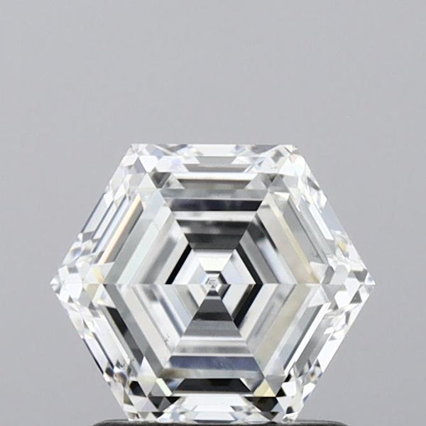 Lab-Grown 1.08 Carat Hexagonal Shape Diamond color D Clarity VS1, precious stones, engagement diamonds