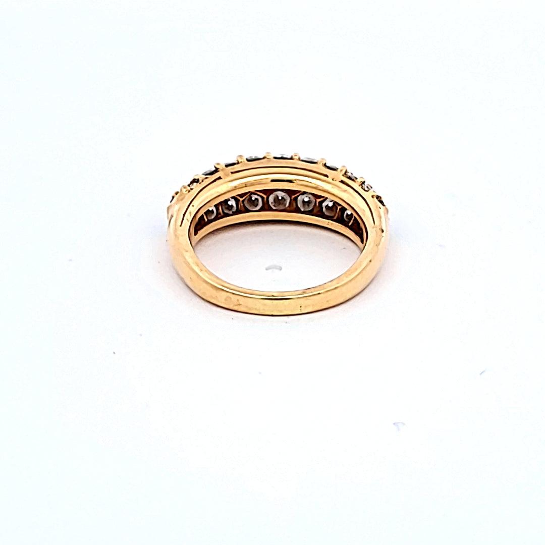 Tiffany & Co 1.00 Carat Ruby 0.80 Carat Diamond 18 Karat Yellow Gold Halo Ring