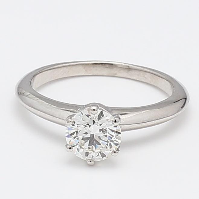 Tiffany & Co 1.15 Carat Round Brilliant H VS1 Diamond Platinum Engagement Ring