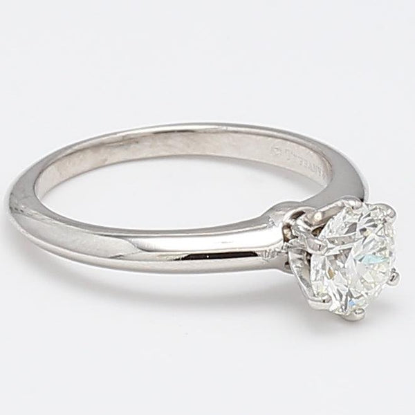 Tiffany & Co 1.15 Carat Round Brilliant H VS1 Diamond Platinum Engagement Ring