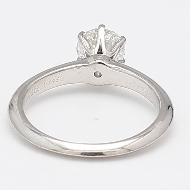Tiffany & Co 1.15 Carat Round Brilliant H VS1 Diamond Platinum Engagement Ring