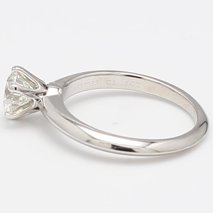 Tiffany & Co 1.15 Carat Round Brilliant H VS1 Diamond Platinum Engagement Ring